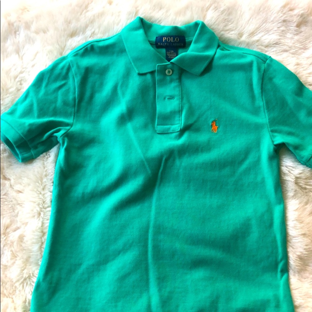 Boys POLO RL polo shirt; Sz 8